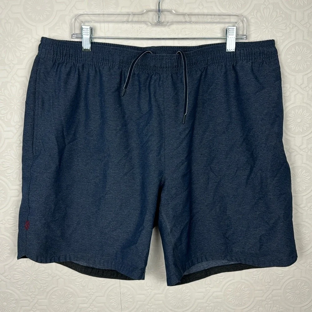 Rhone Shorts 7” Unlined Navy‎ Blue Performance Everyday XXL Stretchy Flexible